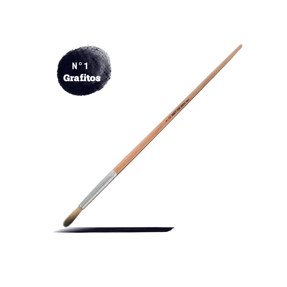 PINCEL 1 GRAFITOS PLANO Y REDONDO