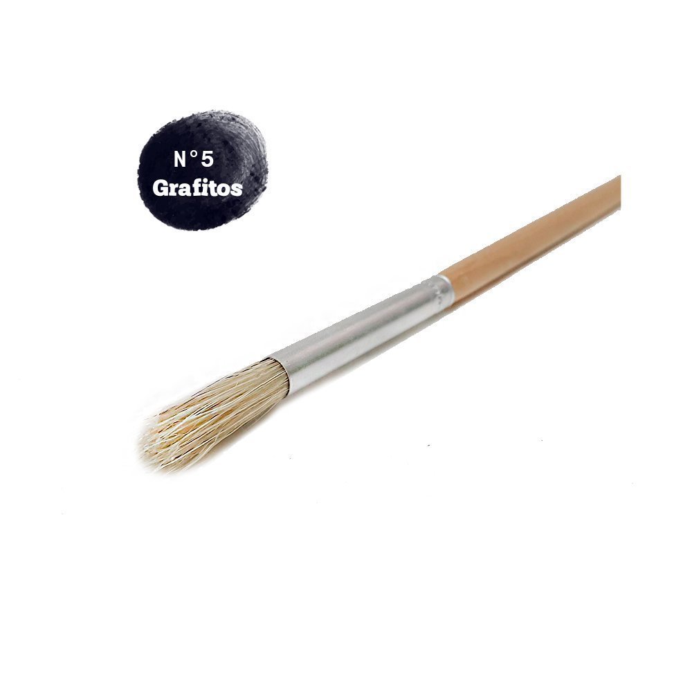 PINCEL #5 GRAFITOS PLANO Y REDONDO