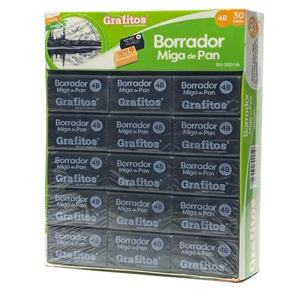 Borrador miga de pan negro