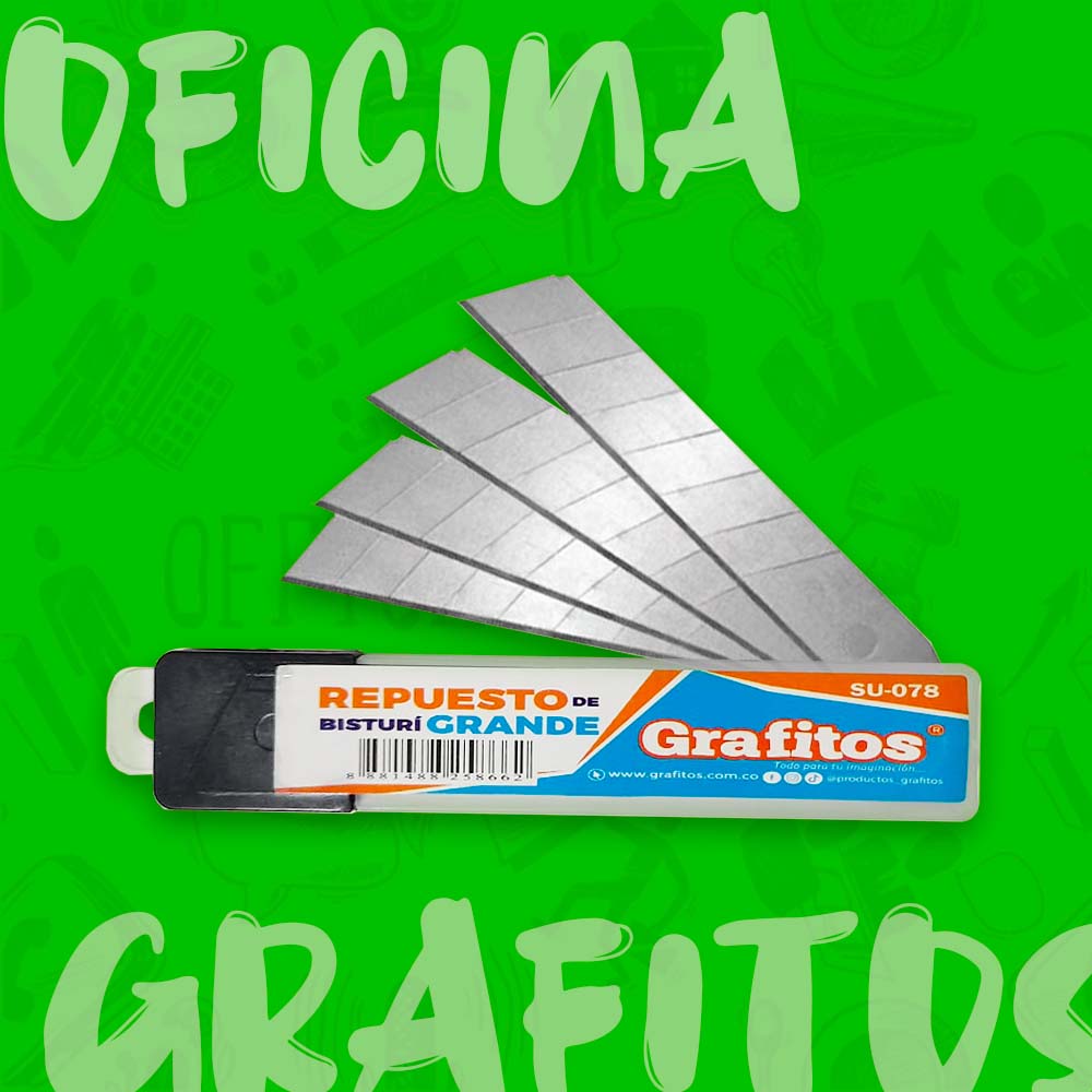 REPUESTO BISTURI GRANDE GRAFITOS