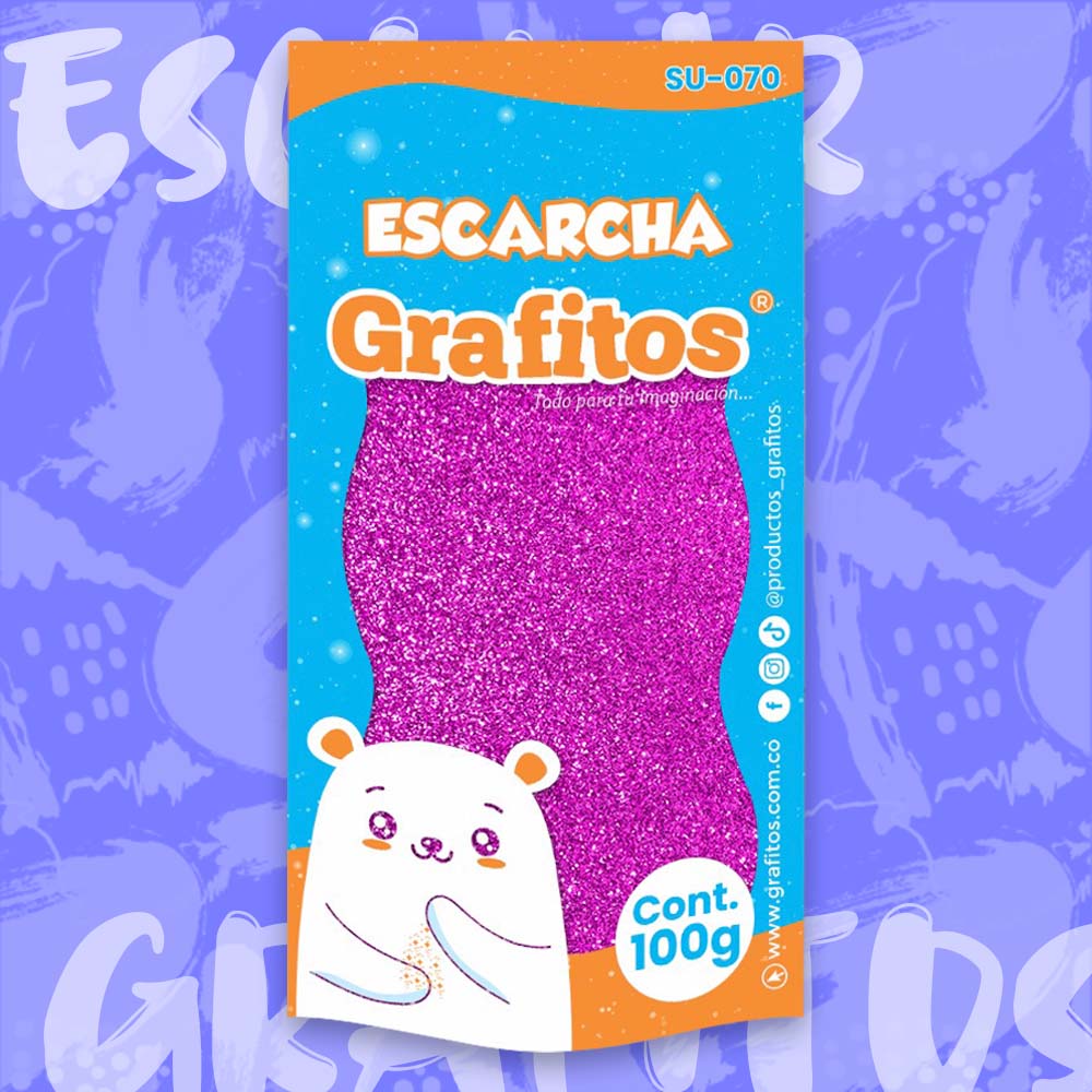 ESCARCHA 100 GR CORRIENTE FUCSIA