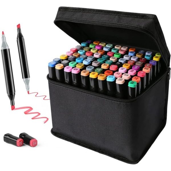 estuche marcadores x80