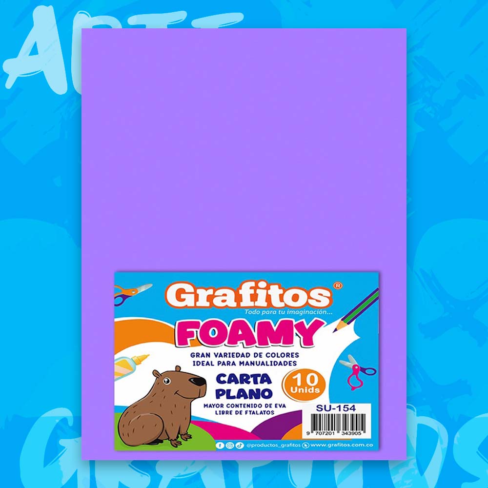FOMI CARTA LILA PAQUETE x10 UNIDADES