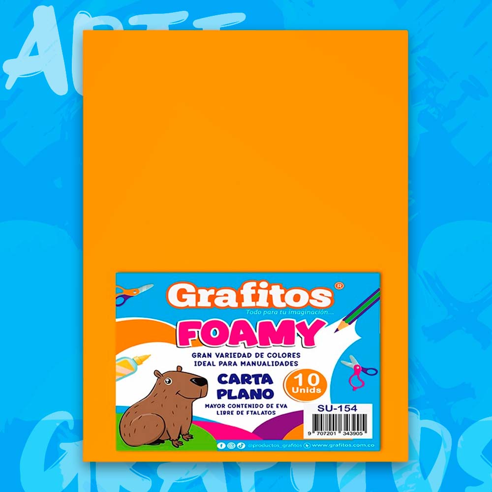 FOMI CARTA NARANJA PAQUETE x10