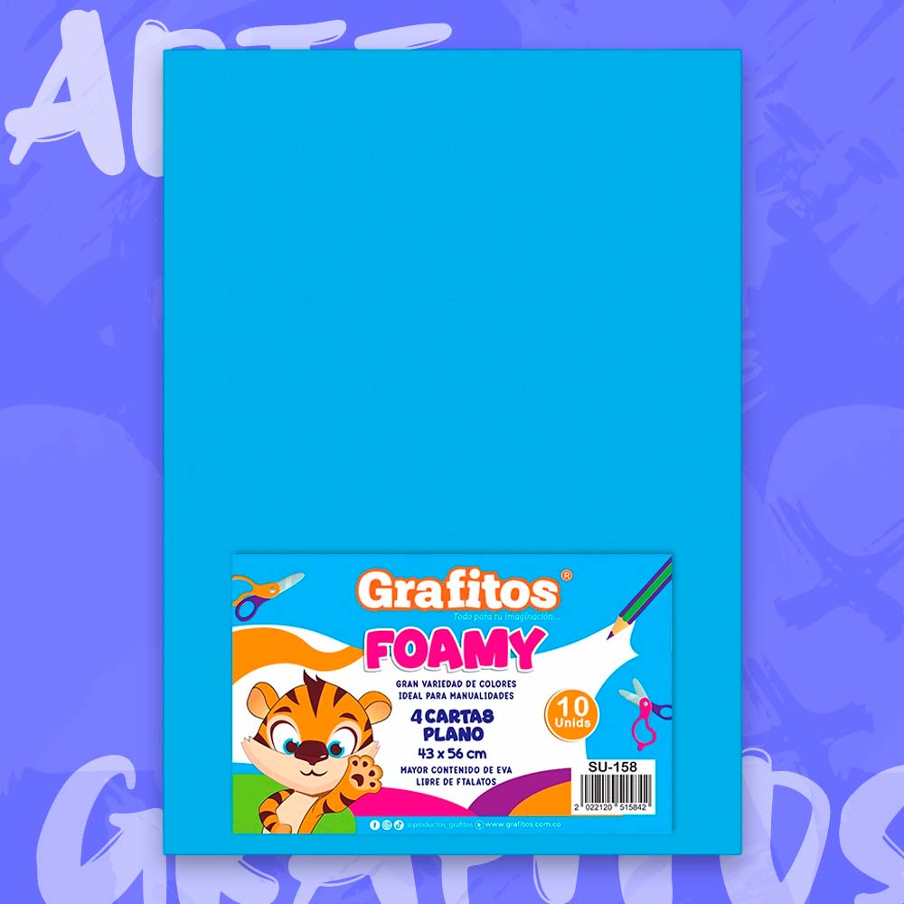 FOMI CUATRO CARTAS AZUL MEDIO