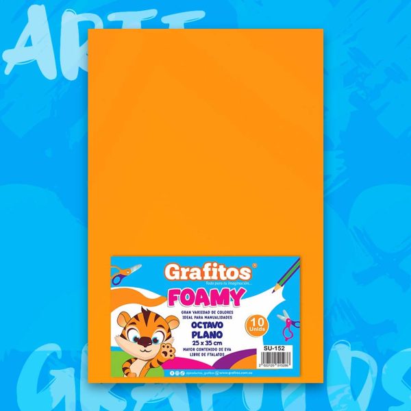 foamy-en-octavo-lizo-naranja