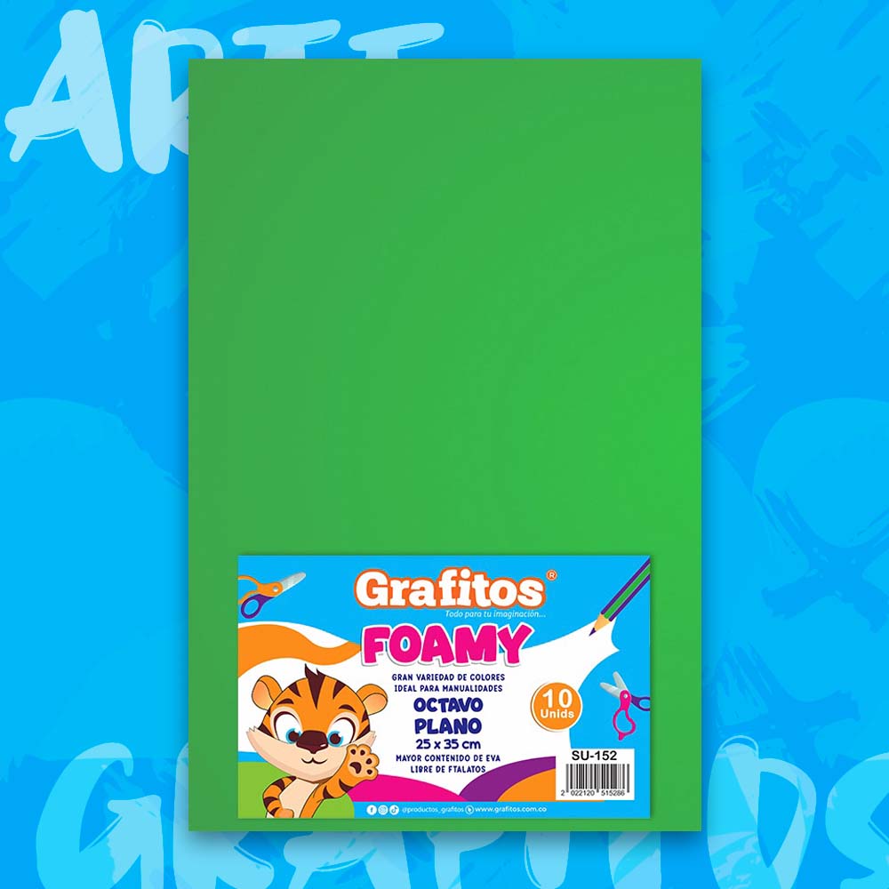 FOMMY 1/8 VERDE PAQUETE x10