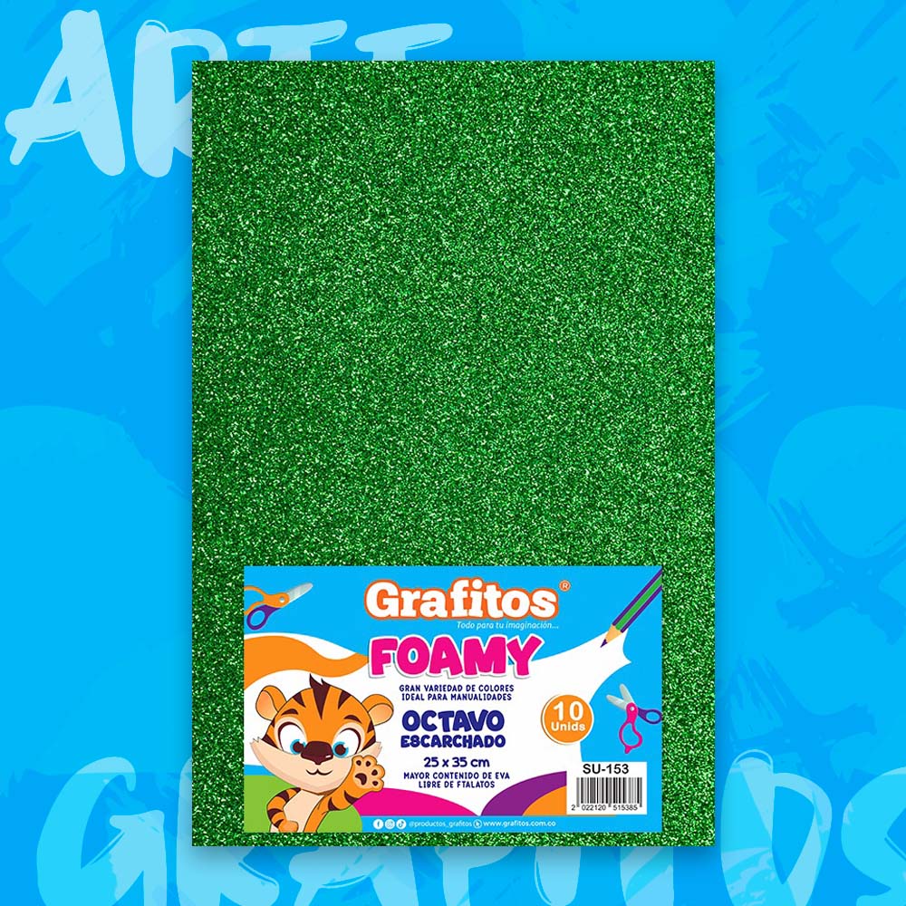 FOMI 1/8 ESCARCHADO VERDE x10