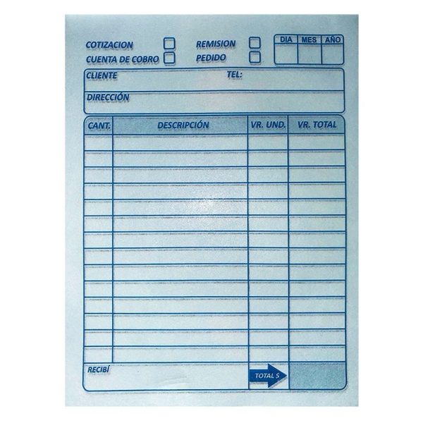 hoja 2 facturero 32 bond