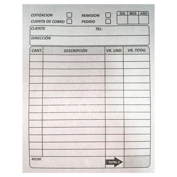 hoja facturero 32 periodico