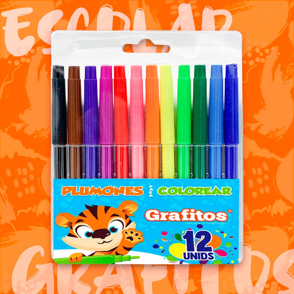 Plumon delgado Grafitos