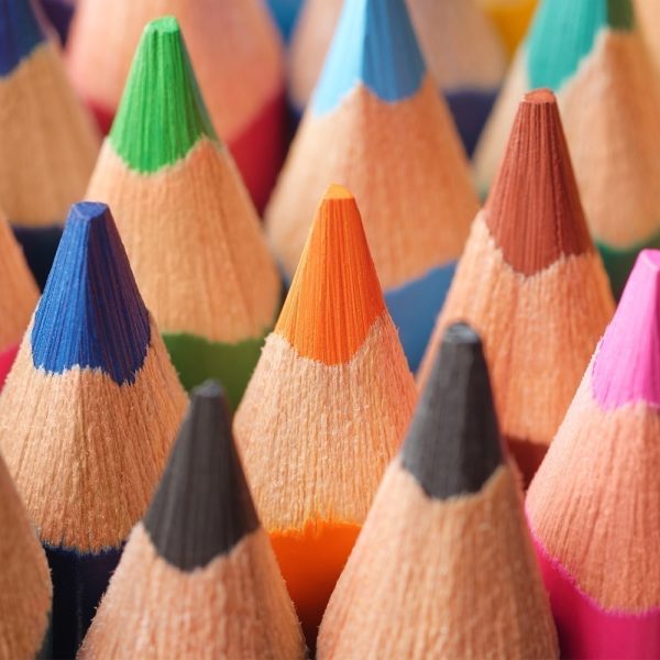 puntas de colores grafito