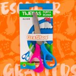 Tijeras punta roma grafitos su-009