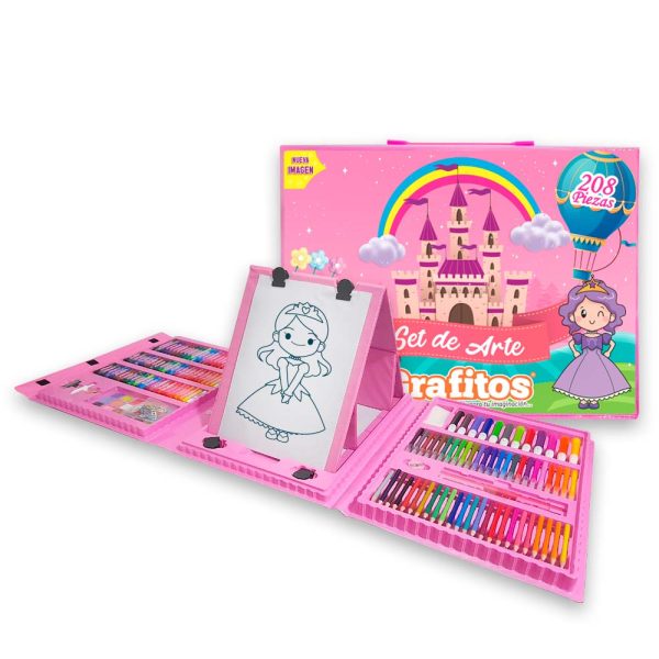 Set de arte para niñas-208 piezas princesa
