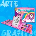 Set de arte para niñas-208 piezas princesa kwaii