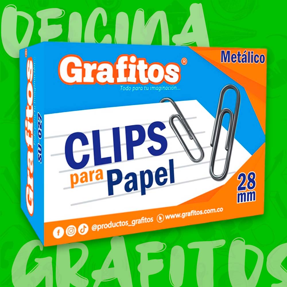 CLIP  SU-027 METALICO GRAFITOS