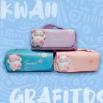 Cartuchera doble cierre Kawaii