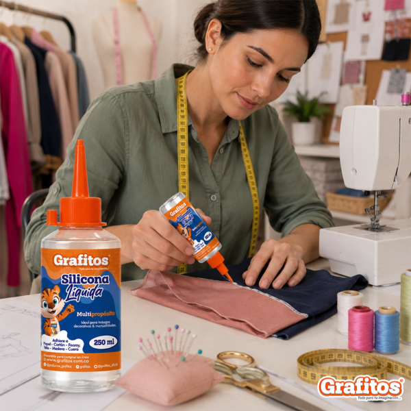 Silicona Líquida de 250ml Grafitos ideal para trabajo