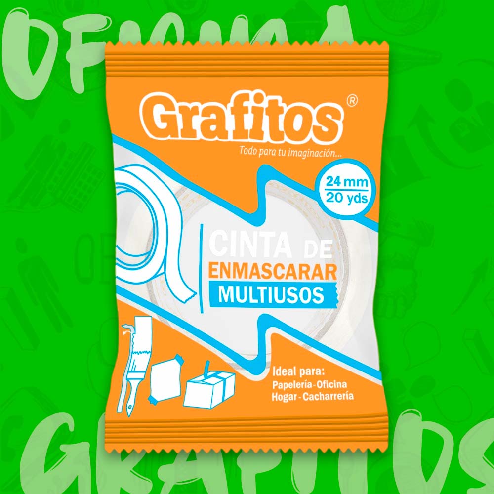 Cinta De Enmascarar Grafitos De 24mm