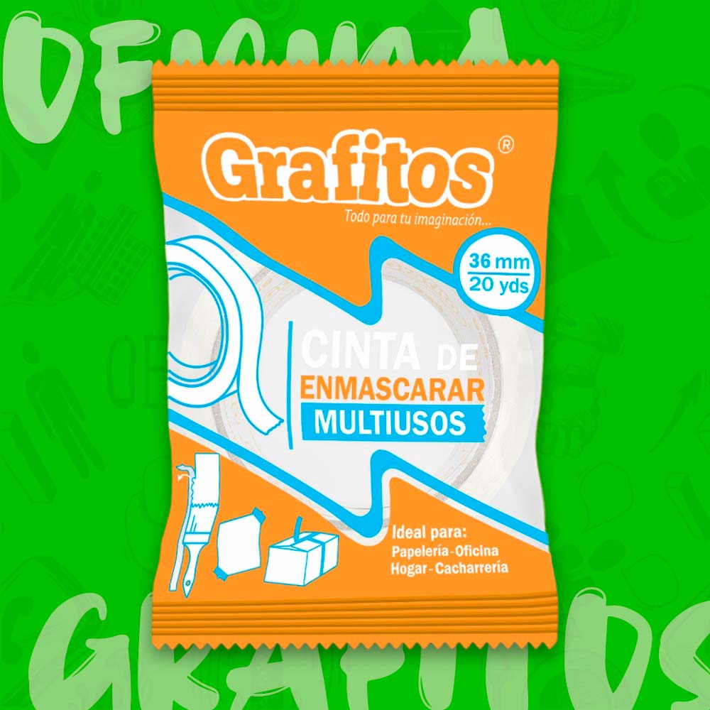 Cinta De Enmascarar Grafitos De 36mm