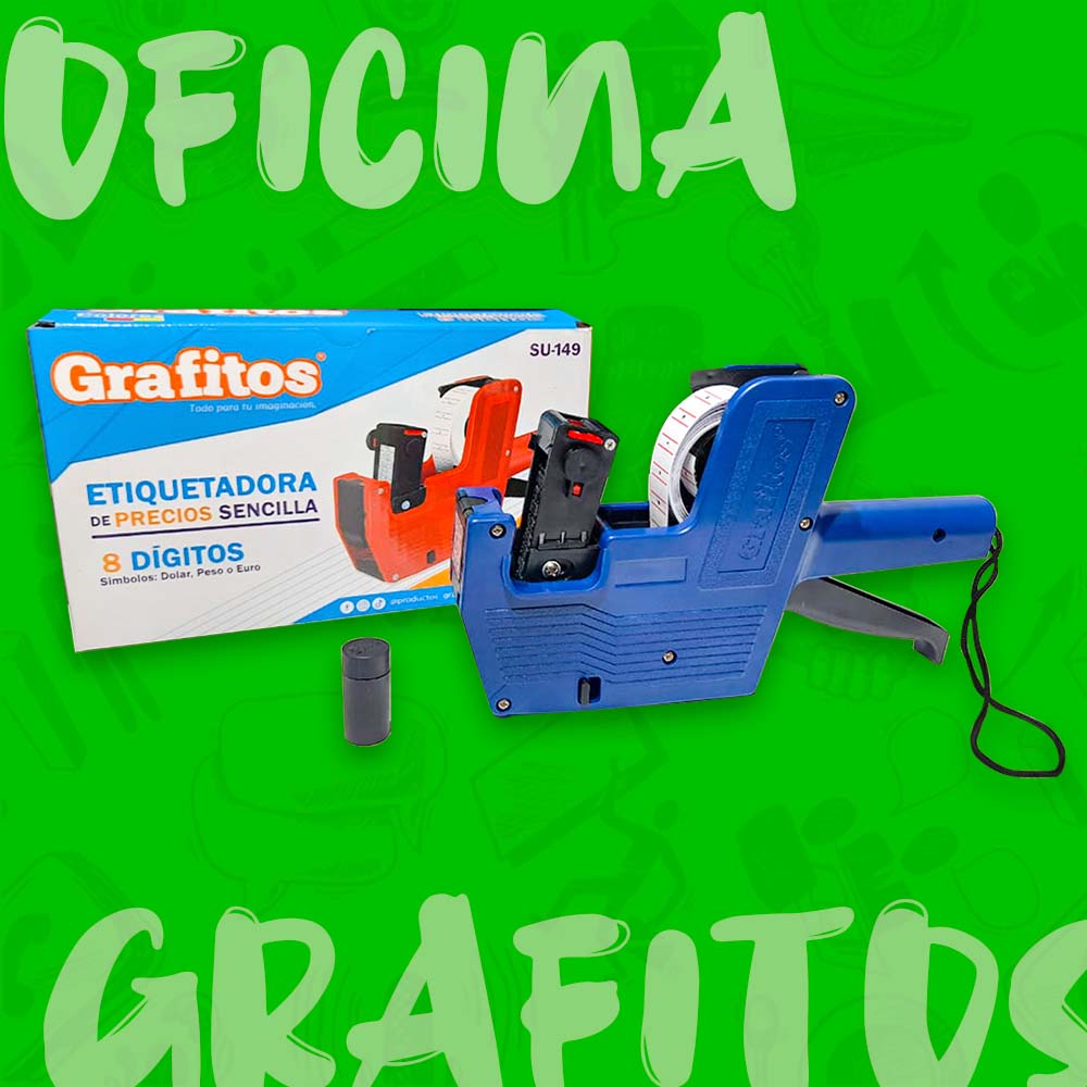 Etiquetadora de Precios 8 Dígitos Grafitos SU-149