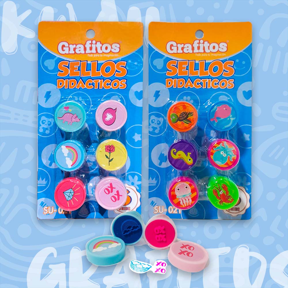 Set Sellos Didácticos x6 und.