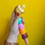 resaltadores cono de helado