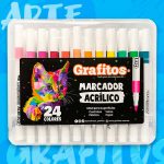 Marcadores Acrílicos Grafitos X24
