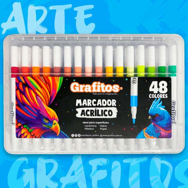 Marcadores Acrilicos Grafitos X48