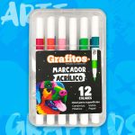 Marcadores Acrílicos Grafitos x12