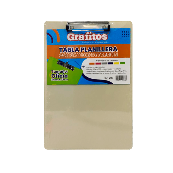 tabla planillera plastica