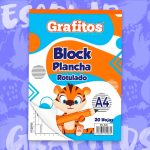 Block Plancha Grafitos Rotulado A4