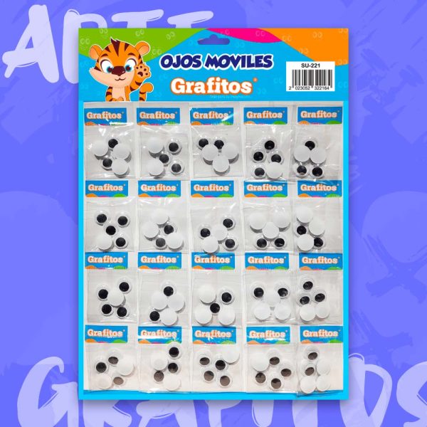 Cartón De Ojos Móviles Grafitos