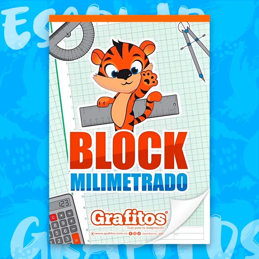 Block Milimetrado Grafitos
