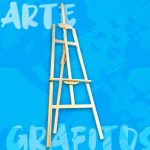 Caballete De Madera Grafitos Grande