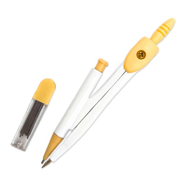 compas metalico kawaii amarillo