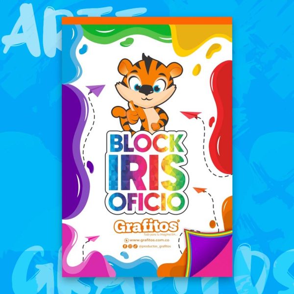 Block Iris Tamaño Oficio Grafitos