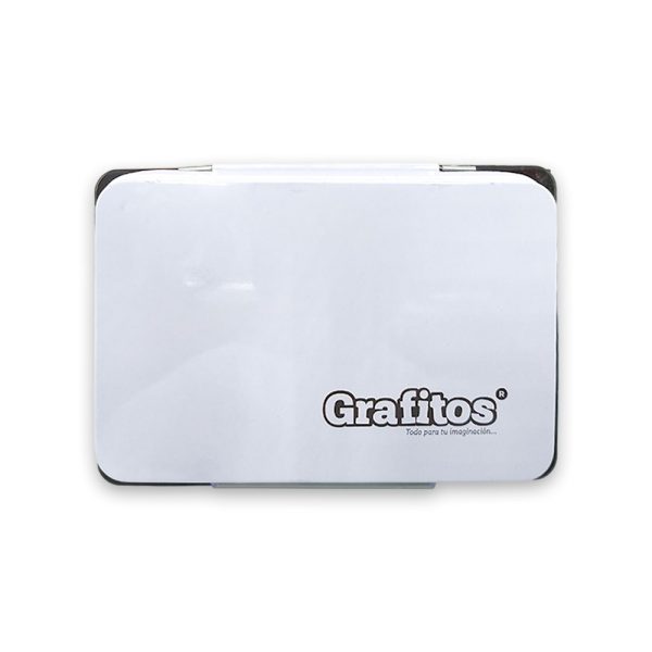 almohadilla de tinta negra grafitos