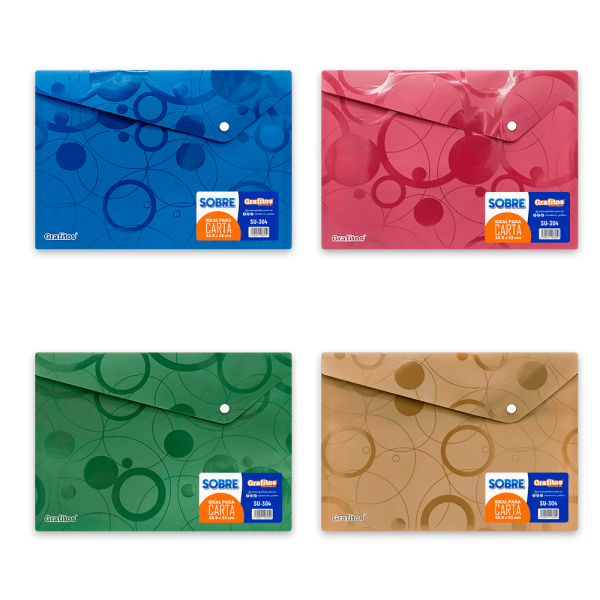 sobres de broche grafitos tamaño carta