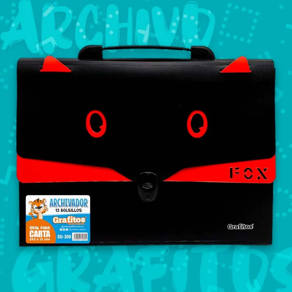 Archivador Fox Tamaño Carta de 13 Bolsillos