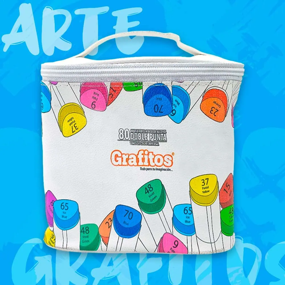 Set de 80 Marcadores a Base de Alcohol