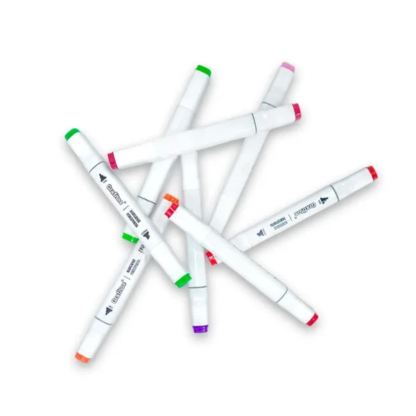 Marcadores a base de alcohol doble punta SU-314 (4)