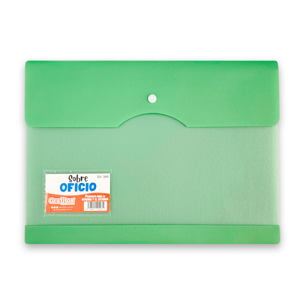 Sobre Plástico Oficio Grafitos