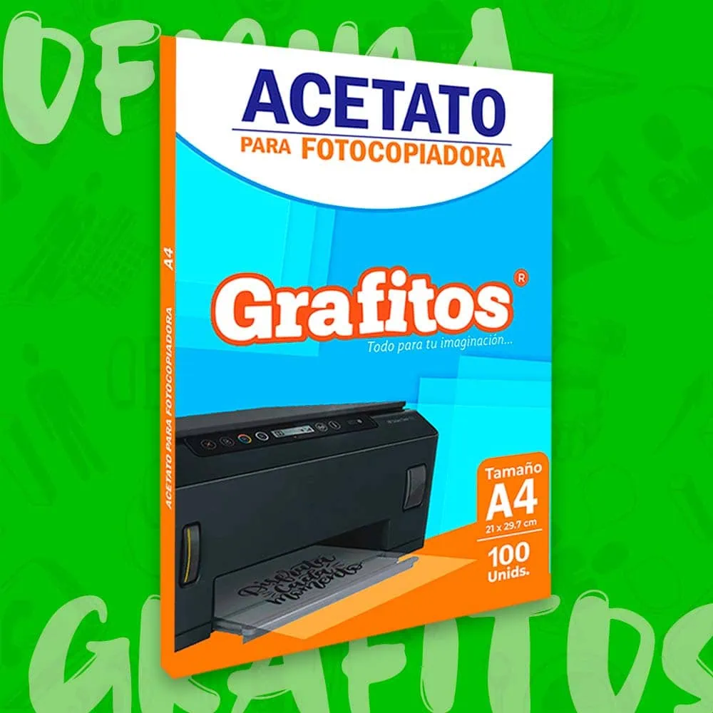Acetato A4 Para Fotocopiadora Grafitos