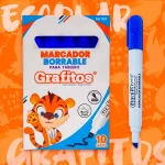 Marcador borrable Grafitos Caja x10