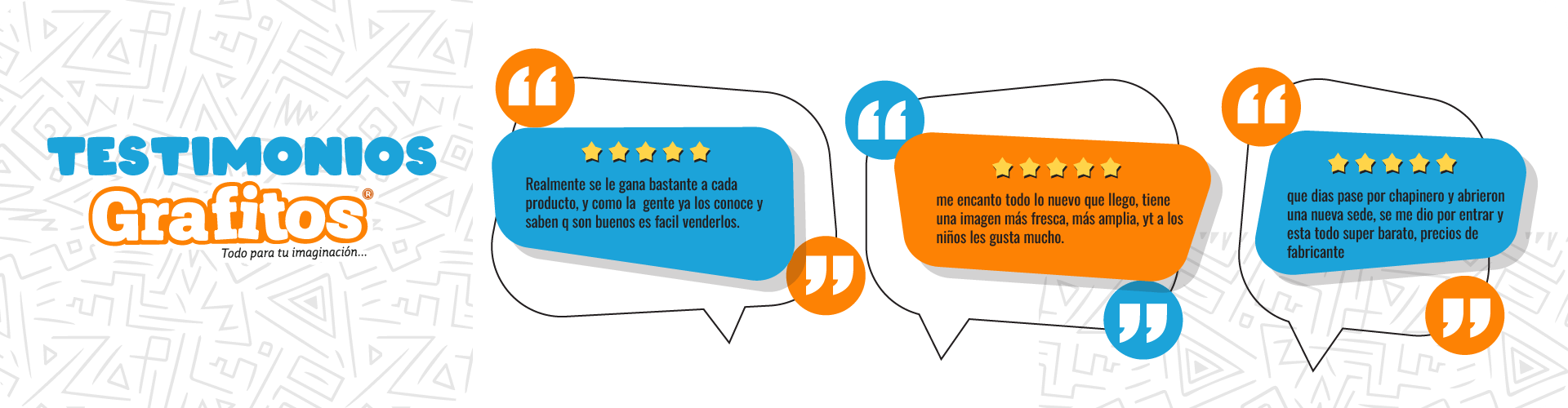 Testimonios de clientes grafitos
