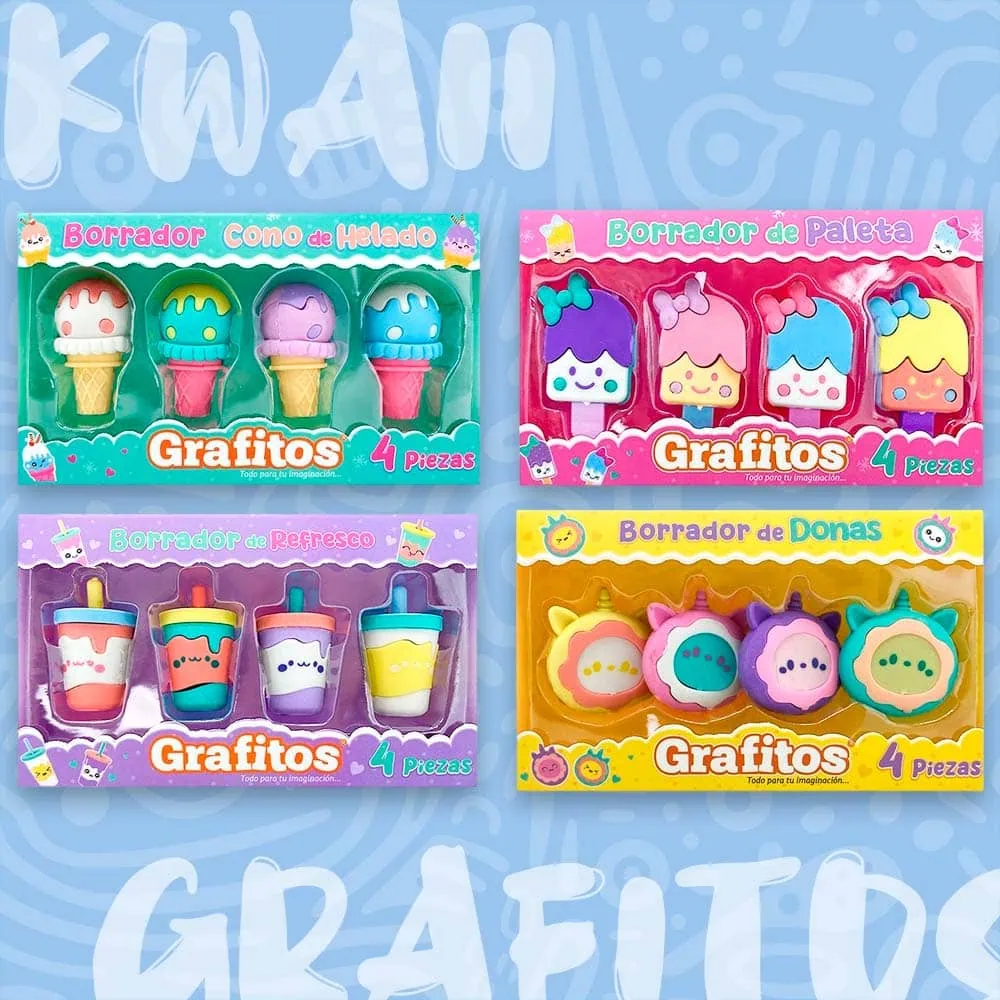 Borradores kawaii Grafitos Motivos Comida