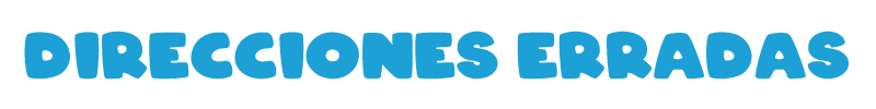 Direcciones erradas