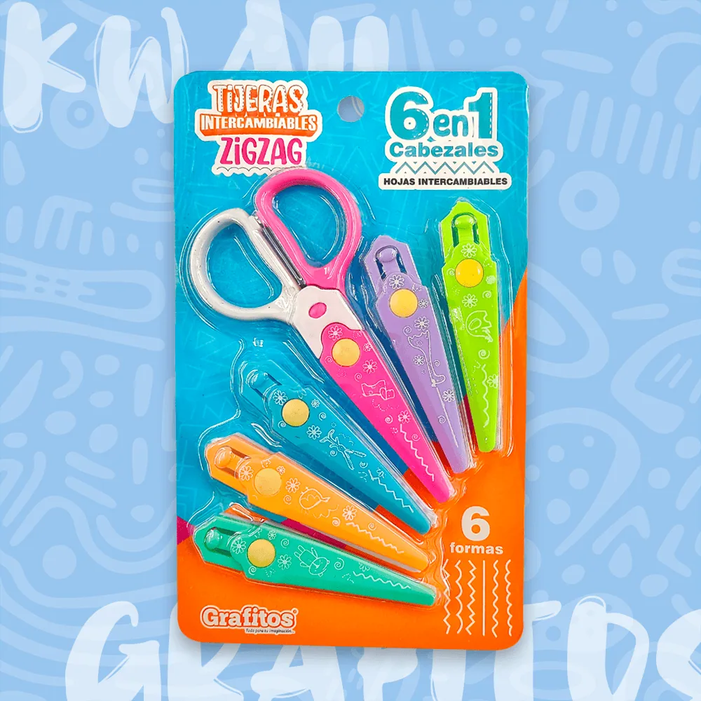 Set De Tijeras 6 En 1 De Figuras