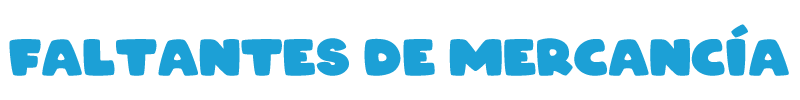Faltantes de mercancía
